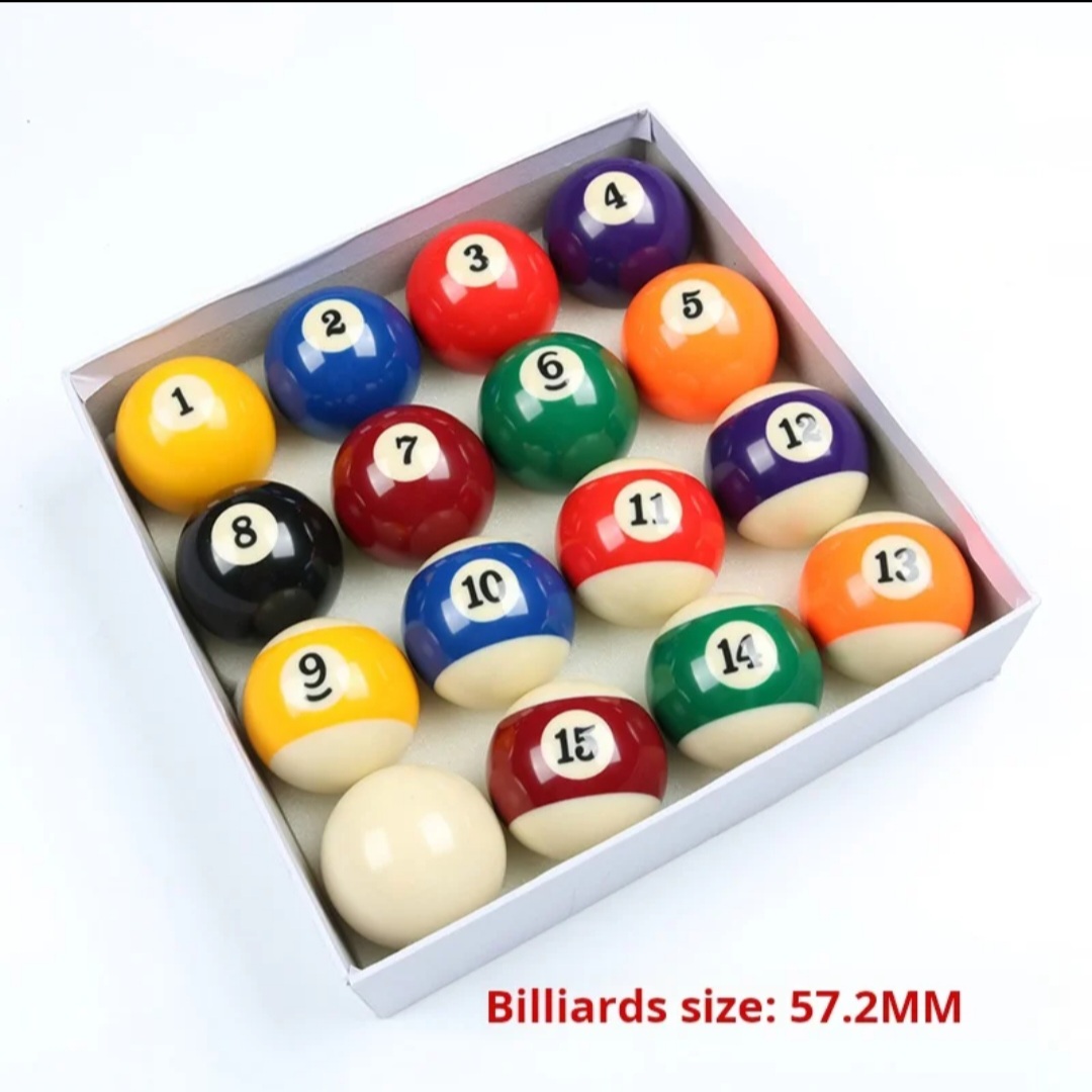 16PCS POOL TABLE BALLS  BILLIARD BALLS HIGH QUALITY REPLACEMENT SPORTS BALLS