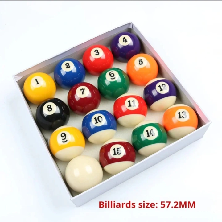 16PCS POOL TABLE BALLS  BILLIARD BALLS HIGH QUALITY REPLACEMENT SPORTS BALLS