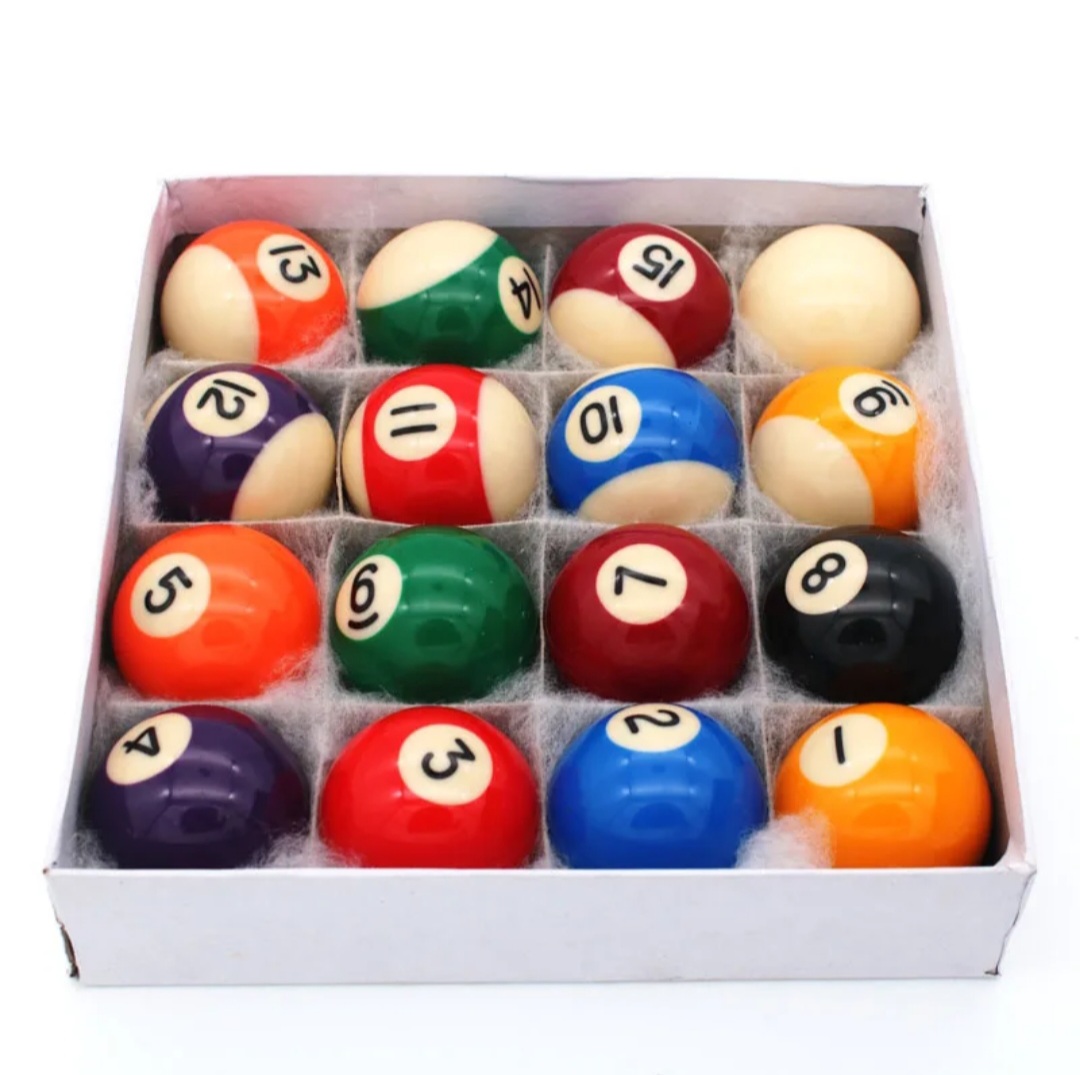 16PCS POOL TABLE BALLS  BILLIARD BALLS HIGH QUALITY REPLACEMENT SPORTS BALLS