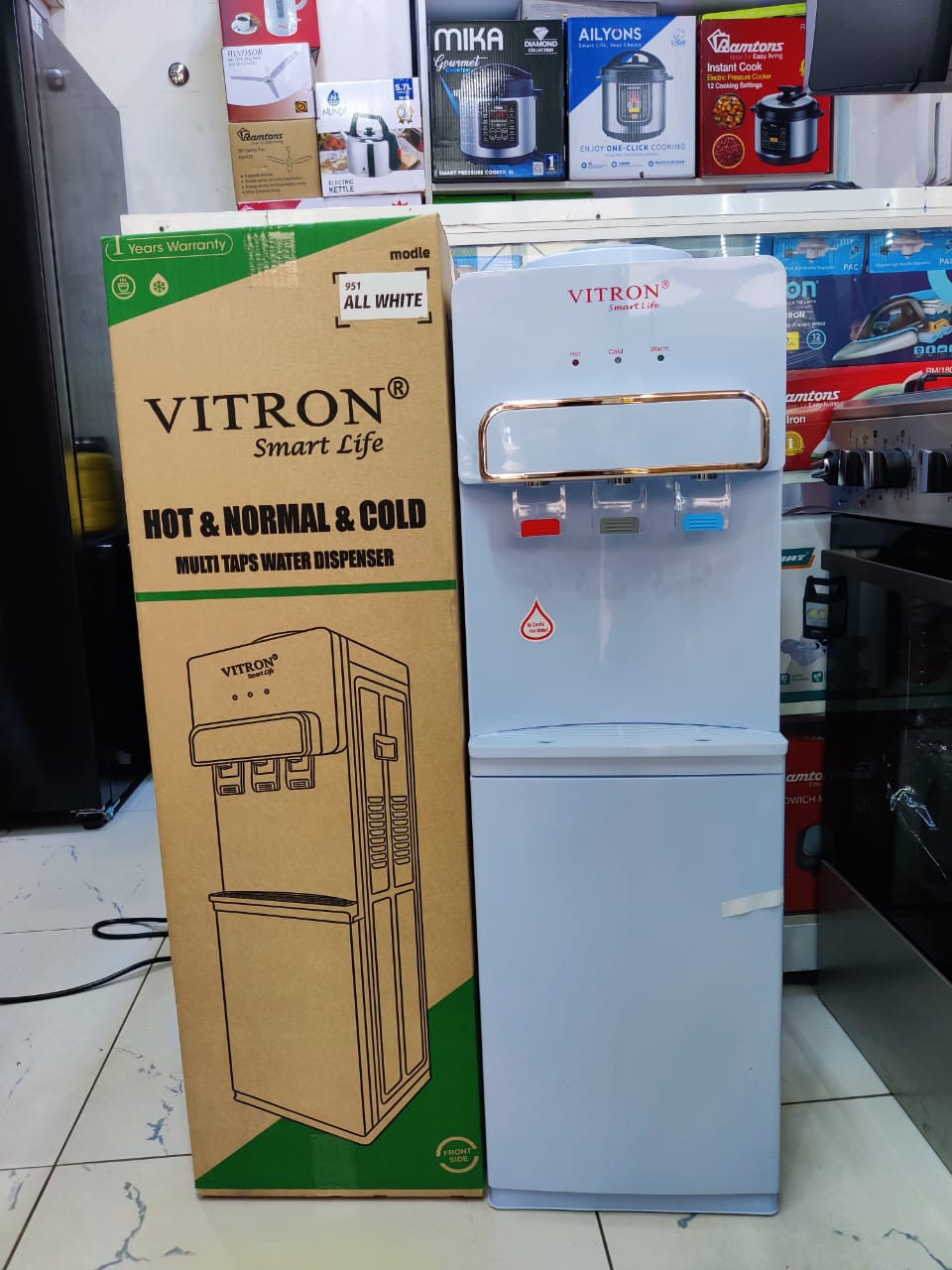 Vitron Advanced Top Load Water Dispenser -(hot,normal & cold)
