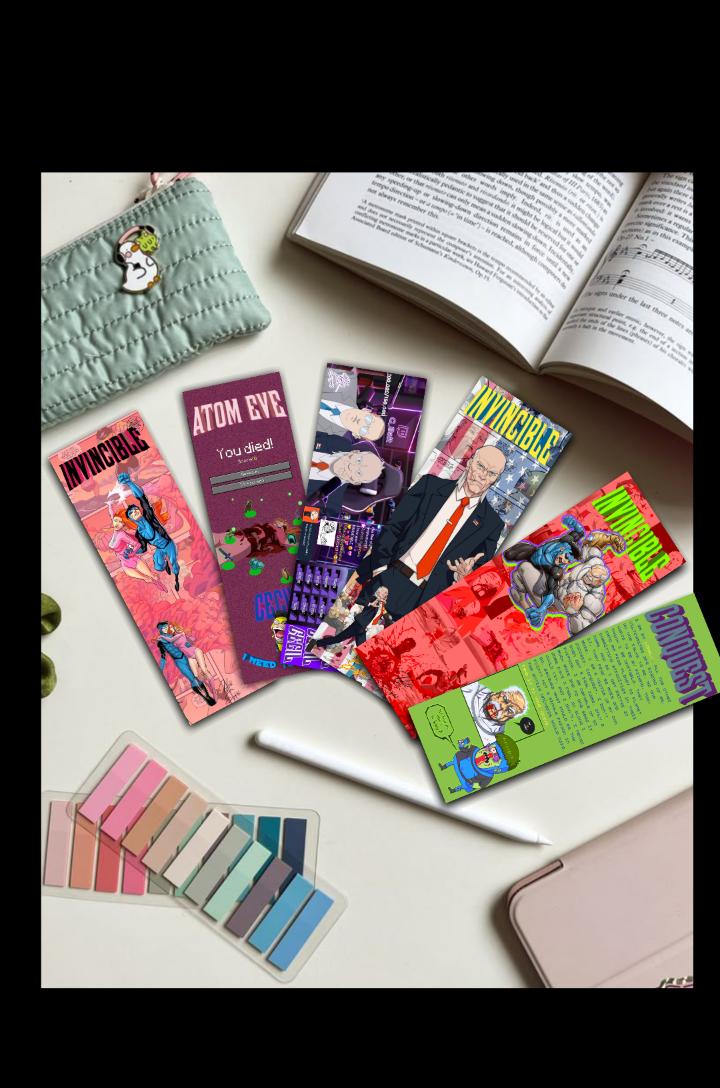 Best price for Invincible Characters Bookmarks: Omniman, Cecil ...