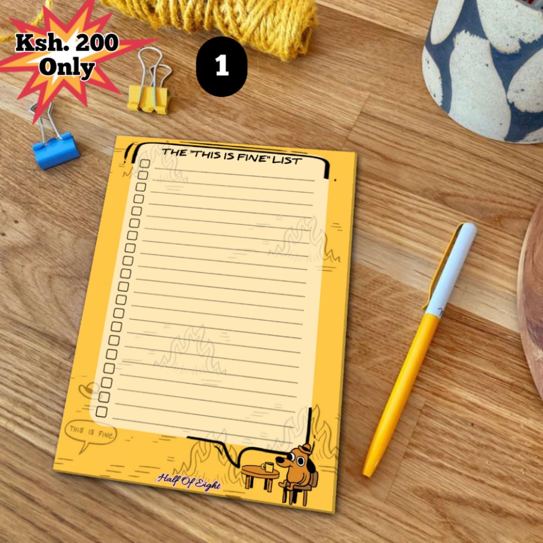 Unique A6 Notepad Of: Rihanna, Labubu, Latto, Billie Eilish, Groceries, Super Mario, and Cats. Book Accessories And Stationery