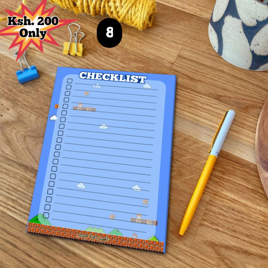 Unique A6 Notepad Of: Rihanna, Labubu, Latto, Billie Eilish, Groceries, Super Mario, and Cats. Book Accessories And Stationery