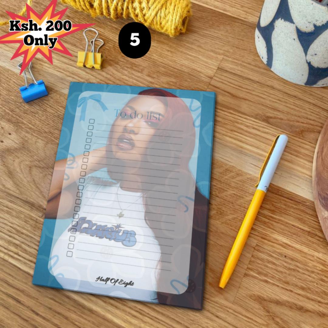 Unique A6 Notepad Of: Rihanna, Labubu, Latto, Billie Eilish, Groceries, Super Mario, and Cats. Book Accessories And Stationery