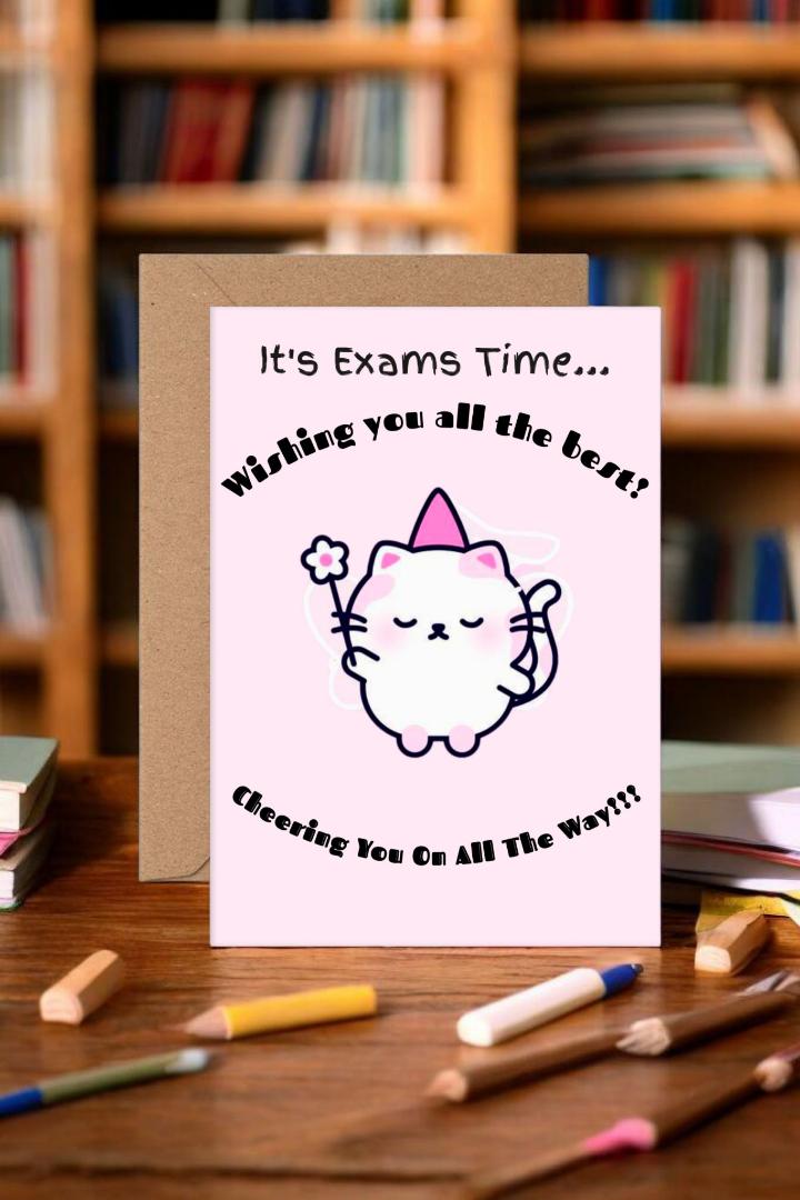 Success Cards, Exam Cards, Motivation Cards, Good Luck Greeting Cards