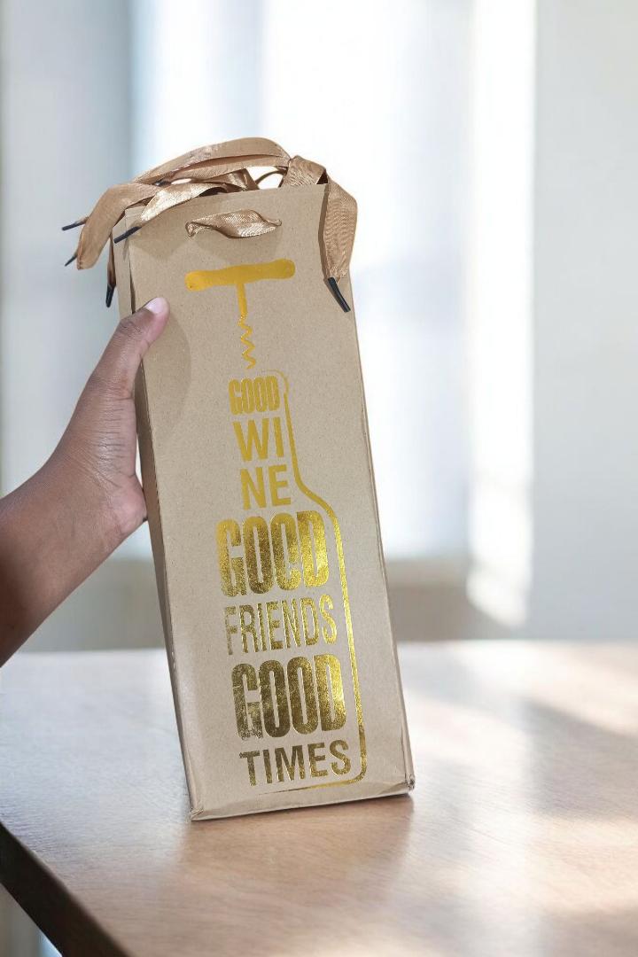 Gift Bag For Wine Lovers, Wine Gift Bag