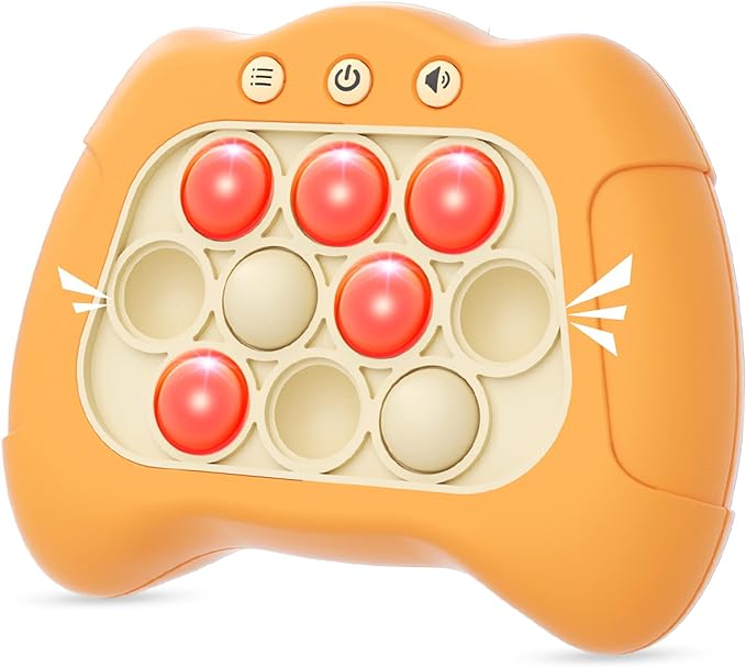 Handheld Game Sensory Fidget Toys for Kids Age 6-12, Birthday Gifts for 3 4 5 6 7 8 9 Year Old Boys & Girls & Teens-White