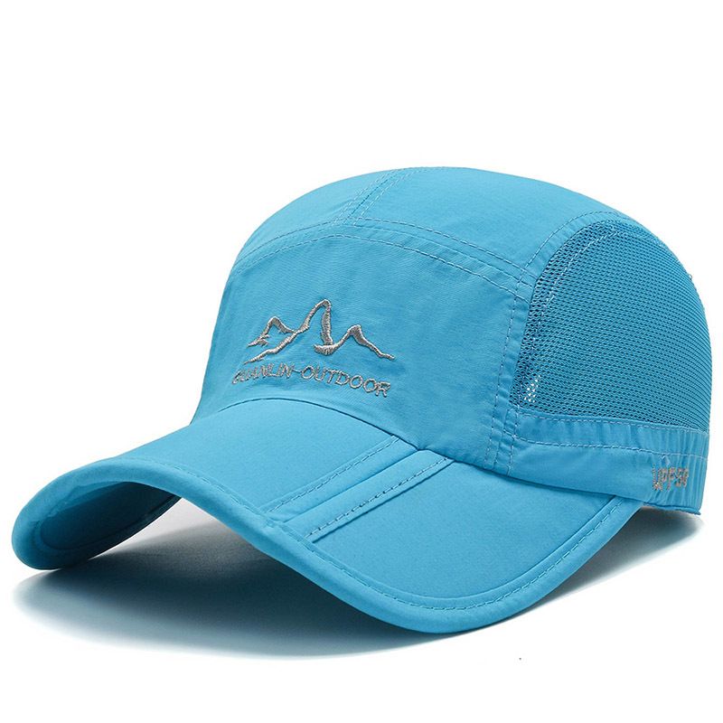 Men's summer folding baseball cap outdoor sports sun hat sunshade cap men's and women's mesh cap