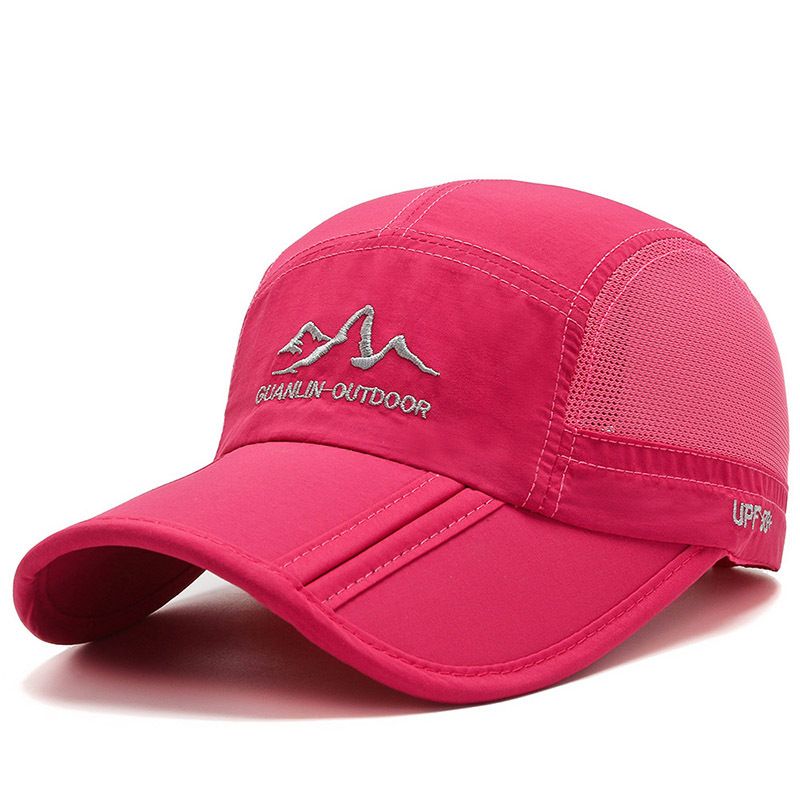 Men's summer folding baseball cap outdoor sports sun hat sunshade cap men's and women's mesh cap