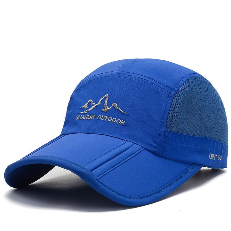 Men's summer folding baseball cap outdoor sports sun hat sunshade cap men's and women's mesh cap