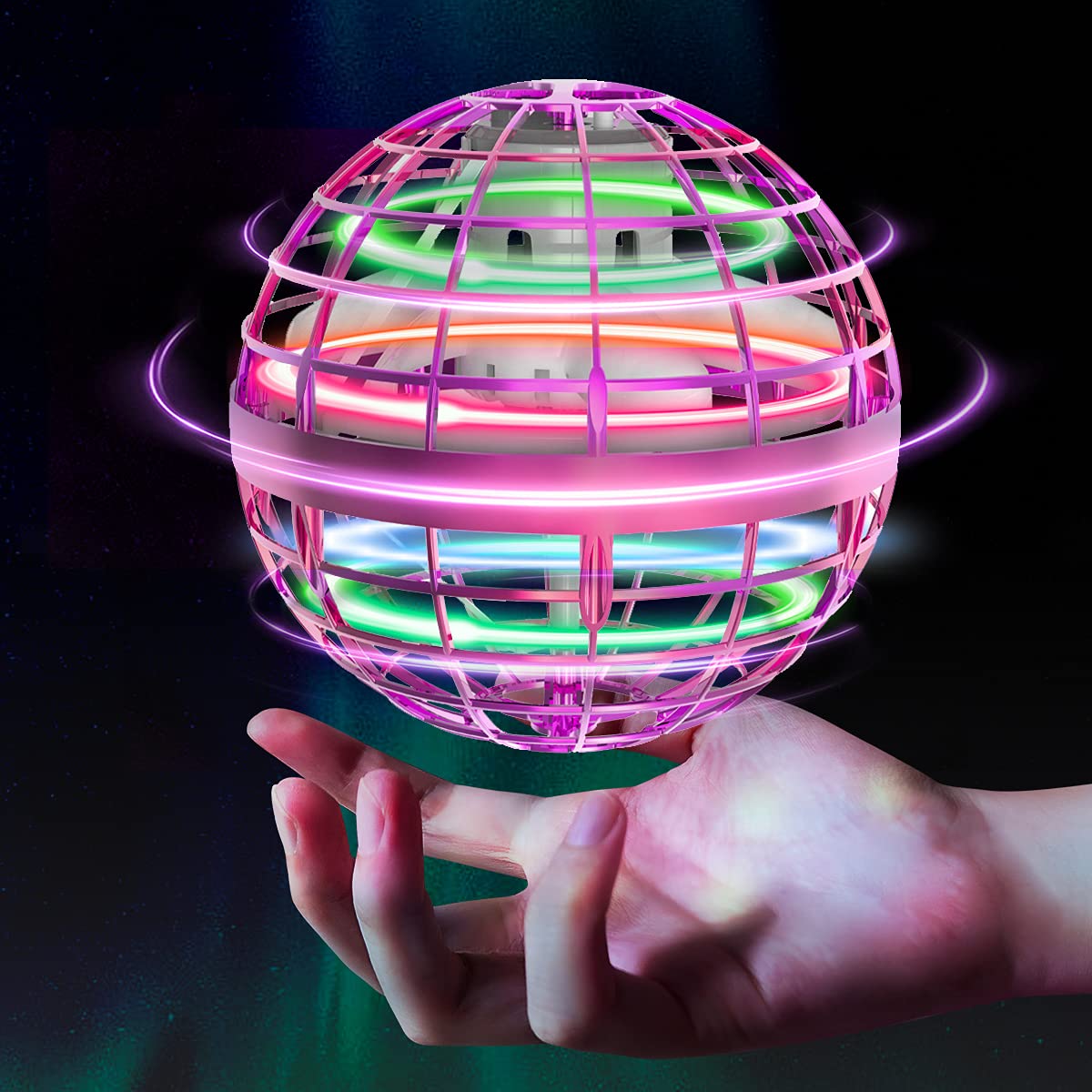 Flying Orb Ball 2025 Toys Soaring Hover Boomerang Spinner Hand Controlled Mini Drone Cosmic Globe Spinning Kids Outdoor Fly Toy Birthday Gift Cool Stuff for Boys Girls 6 7 8 9 10+ Year Old