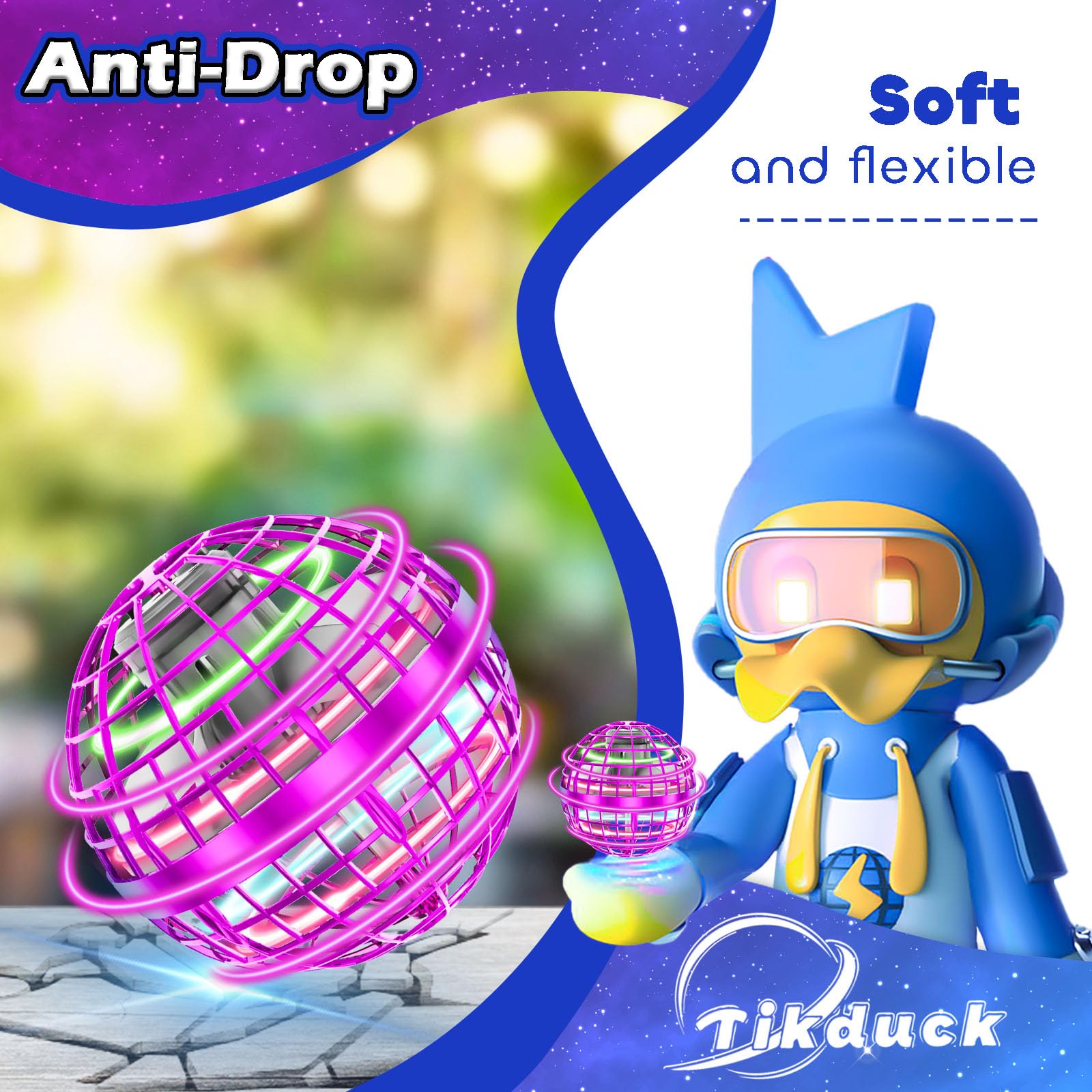 Flying Orb Ball 2025 Toys Soaring Hover Boomerang Spinner Hand Controlled Mini Drone Cosmic Globe Spinning Kids Outdoor Fly Toy Birthday Gift Cool Stuff for Boys Girls 6 7 8 9 10+ Year Old