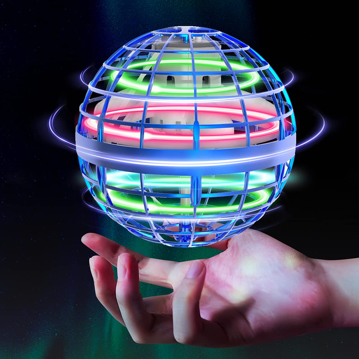 Flying Orb Ball 2025 Toys Soaring Hover Boomerang Spinner Hand Controlled Mini Drone Cosmic Globe Spinning Kids Outdoor Fly Toy Birthday Gift Cool Stuff for Boys Girls 6 7 8 9 10+ Year Old