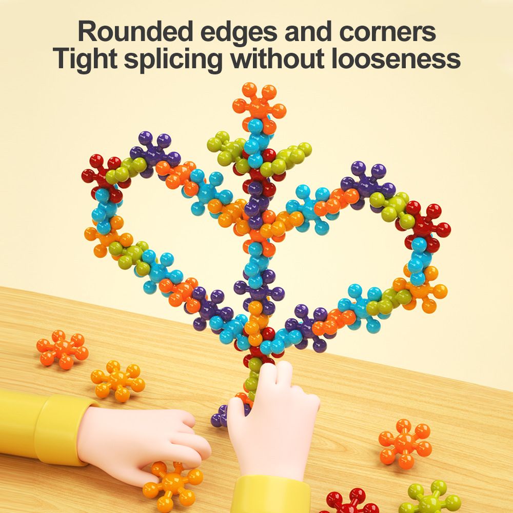 DIY plum blossom building blocks kindergarten educational early childhood education particle toys 3-6 years old