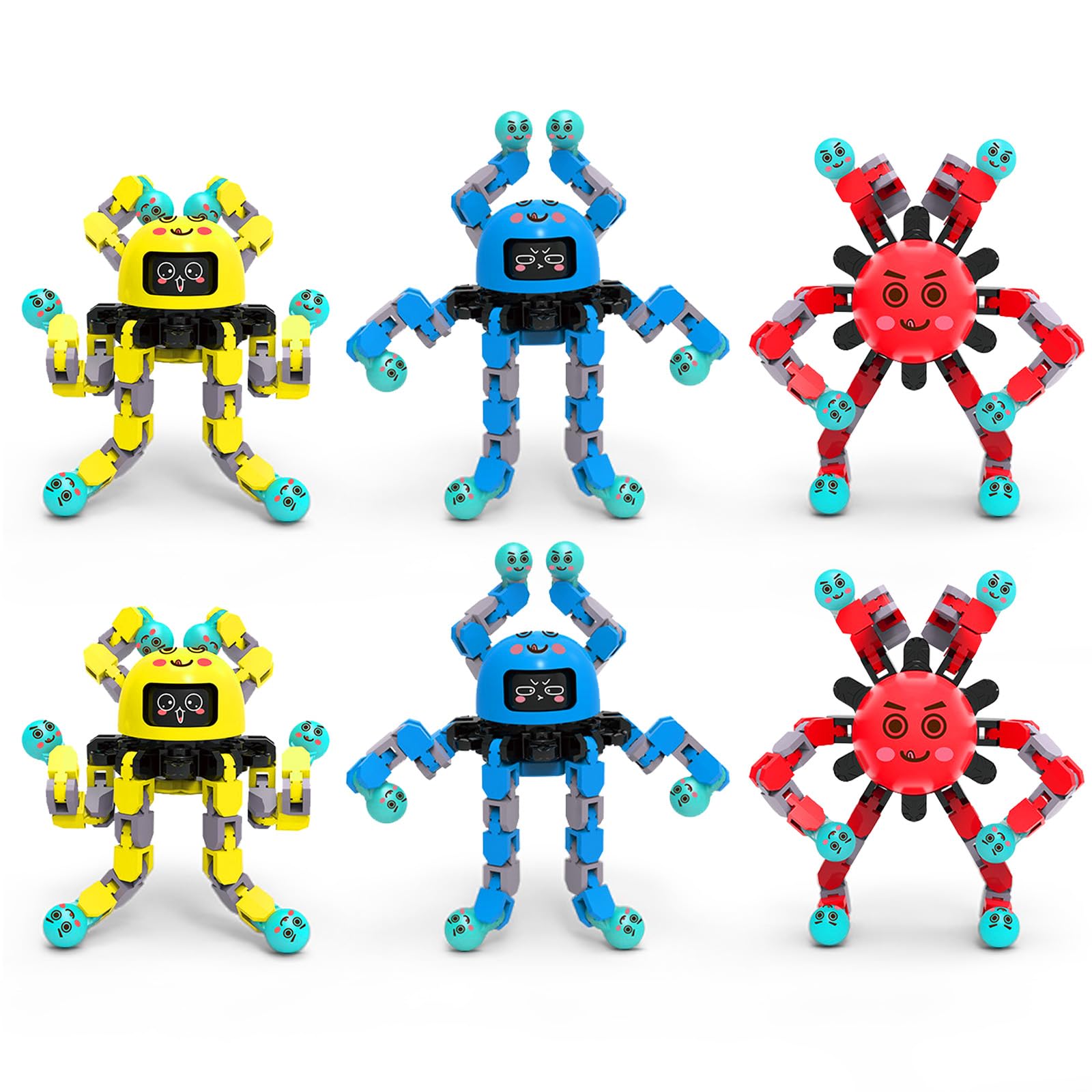 Transformable Fidget Spinner Toys for Kids and Adults, Teens with Autism ADHD Anxiety Relief,Birthdays Gifts for Boys Girl Travel Game