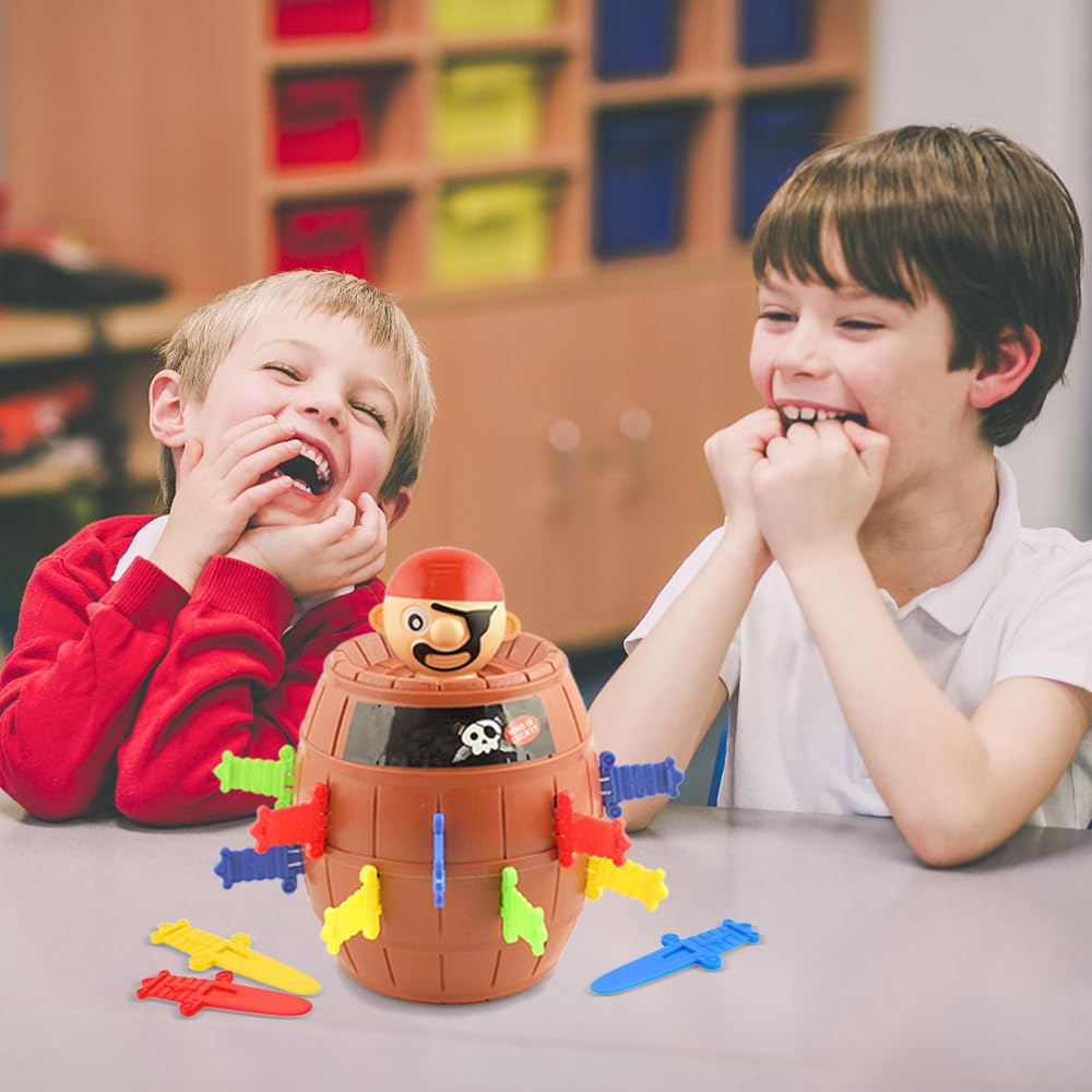 Pirate Board Game, Montessori Family Gathering Games, Childrens Funny Toy Cubes, Childrens Board Games Boys and Girls Gifts.