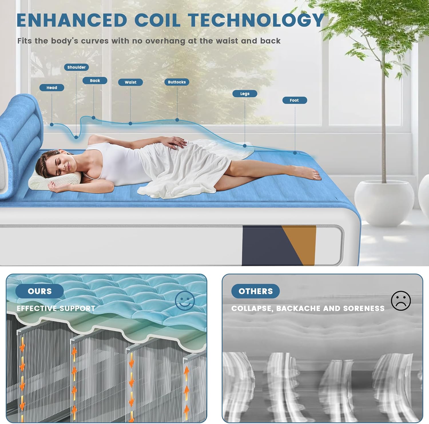 Double Air Mattress with Built in Pump, 18'' Raised Blow Up Inflatable Mattress, 3 Min Fast Inflate/Deflate, Waterproof Air Bed for Home, Camping, Guest & Double, 770lb Weight Capacity