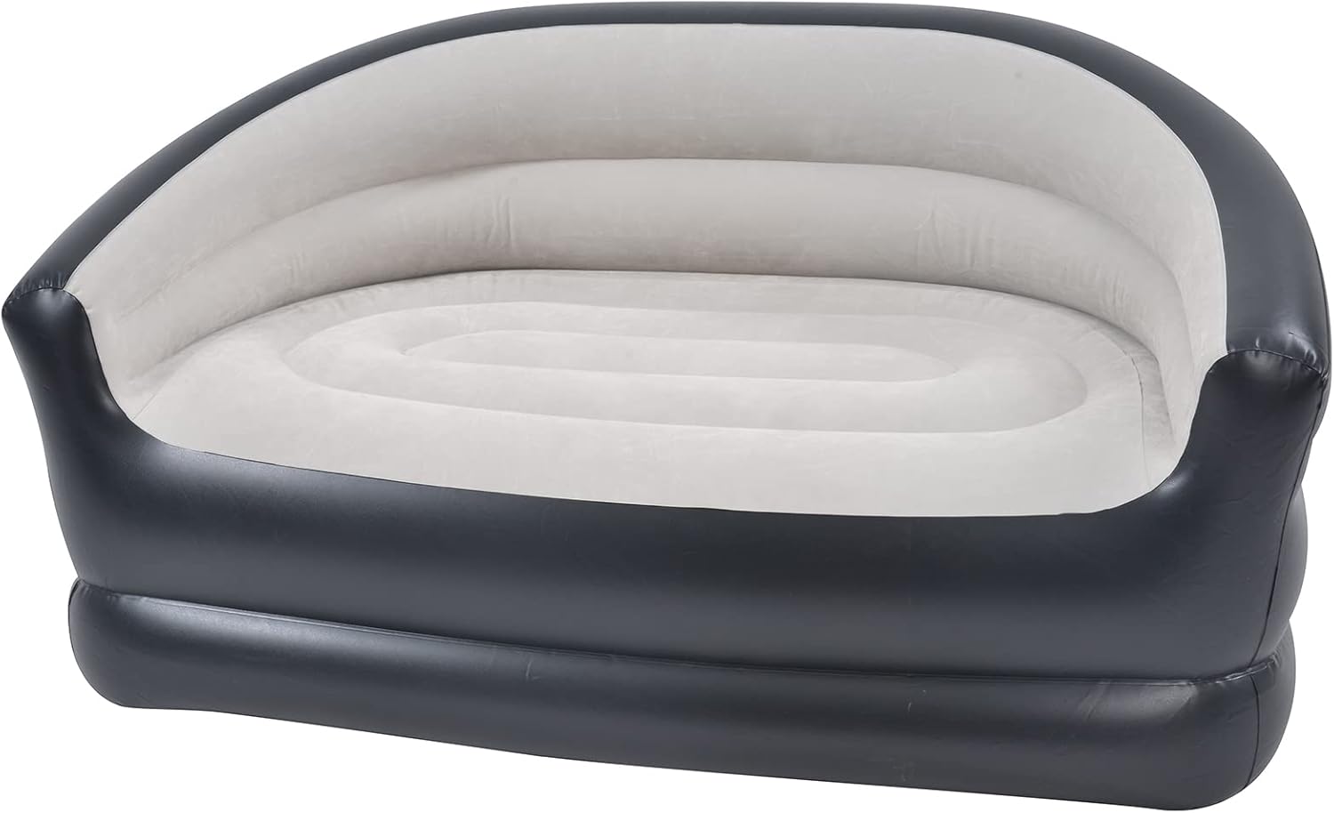 Inflatable 2 Seater Couch Blow Up Air Sofa with Comfort Flocked Surface