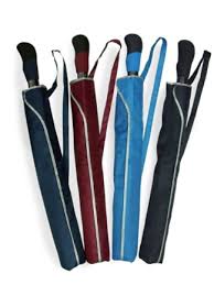 28 Inch 2 Fold UV Interior w Sling Pouch & Rubber Foam Handle Windproof Umbrella