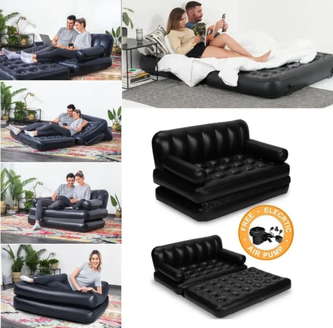 5in1 Inflatable Multifunction sofa-bed With Manual pump