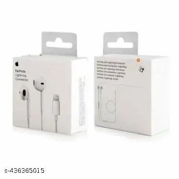EarPods (Lightning Connector) with USB-C (WHITE COLOUR) Apple EarPods with Lightning Connector