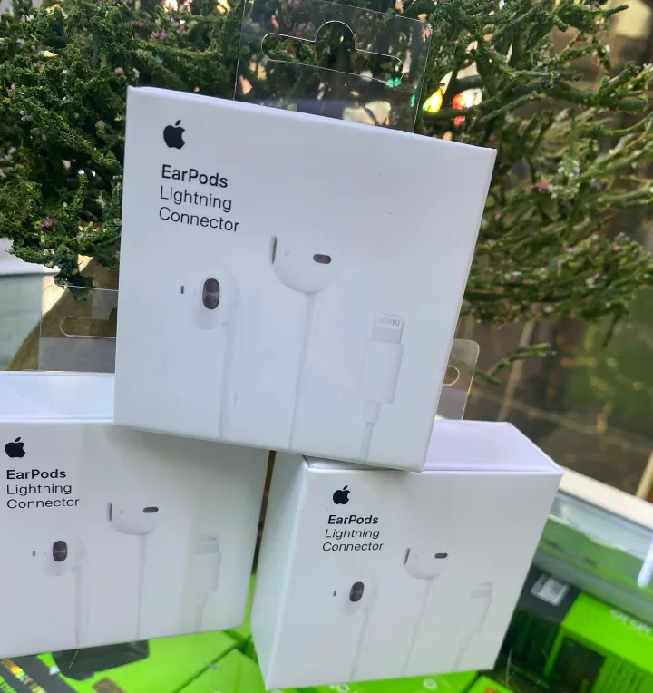 EarPods (Lightning Connector) with USB-C (WHITE COLOUR) Apple EarPods with Lightning Connector