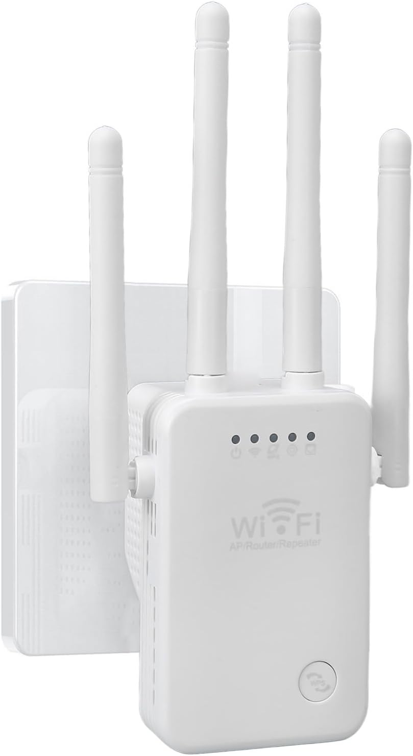 Wi-Fi Extender, Wi-Fi Booster with AP Mode, Router Mode, Repeater Mode, Wireless Repeater Booster with Ethernet Port, Wireless Home Signal Booster