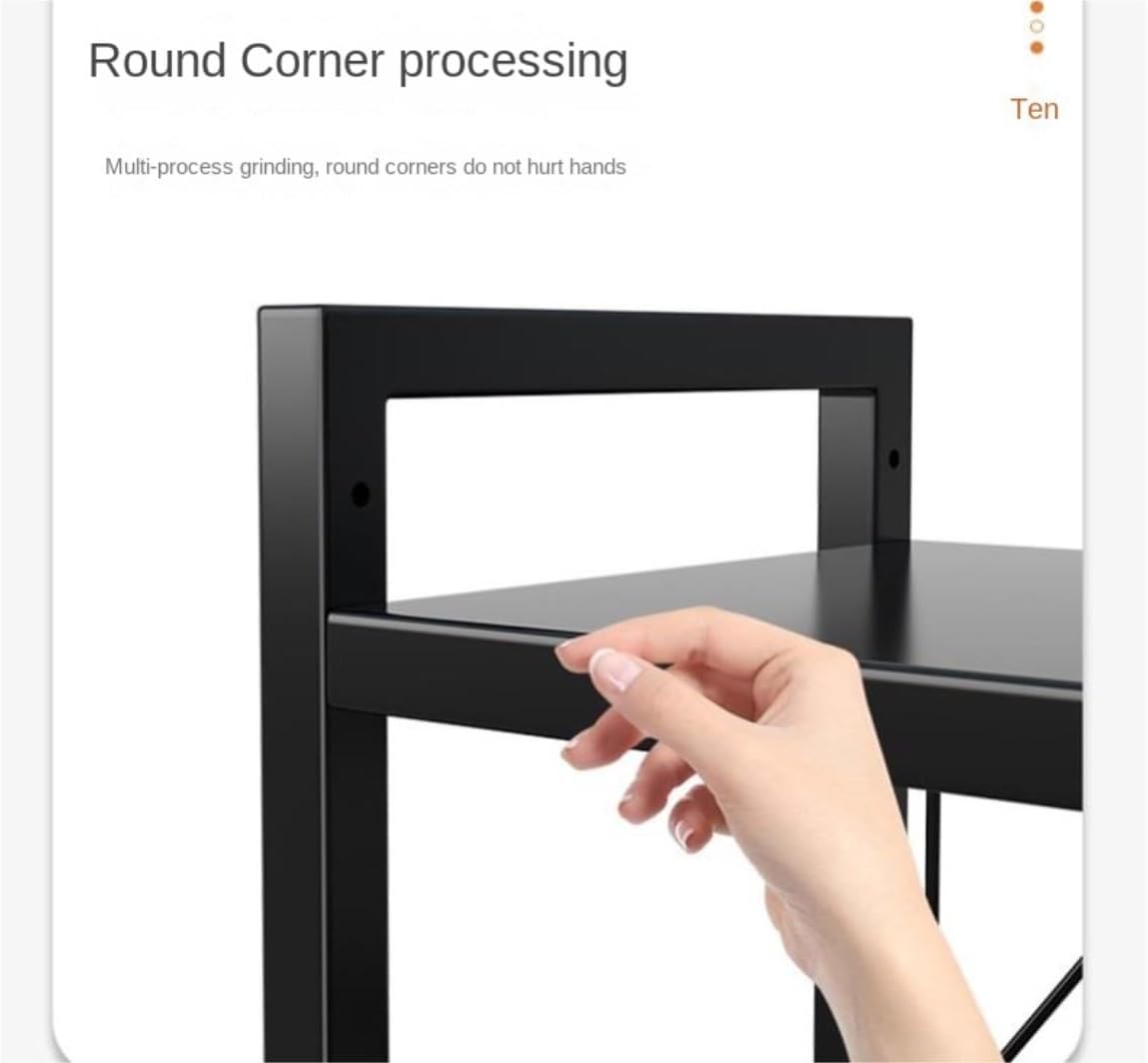 Microwave Stand Microwave Shelf Retractable Microwave Oven Rack 3 Tiers Microwave Stand Shelf Expandable Length 40-63 Kitchen Storage Rack Microwave Rack