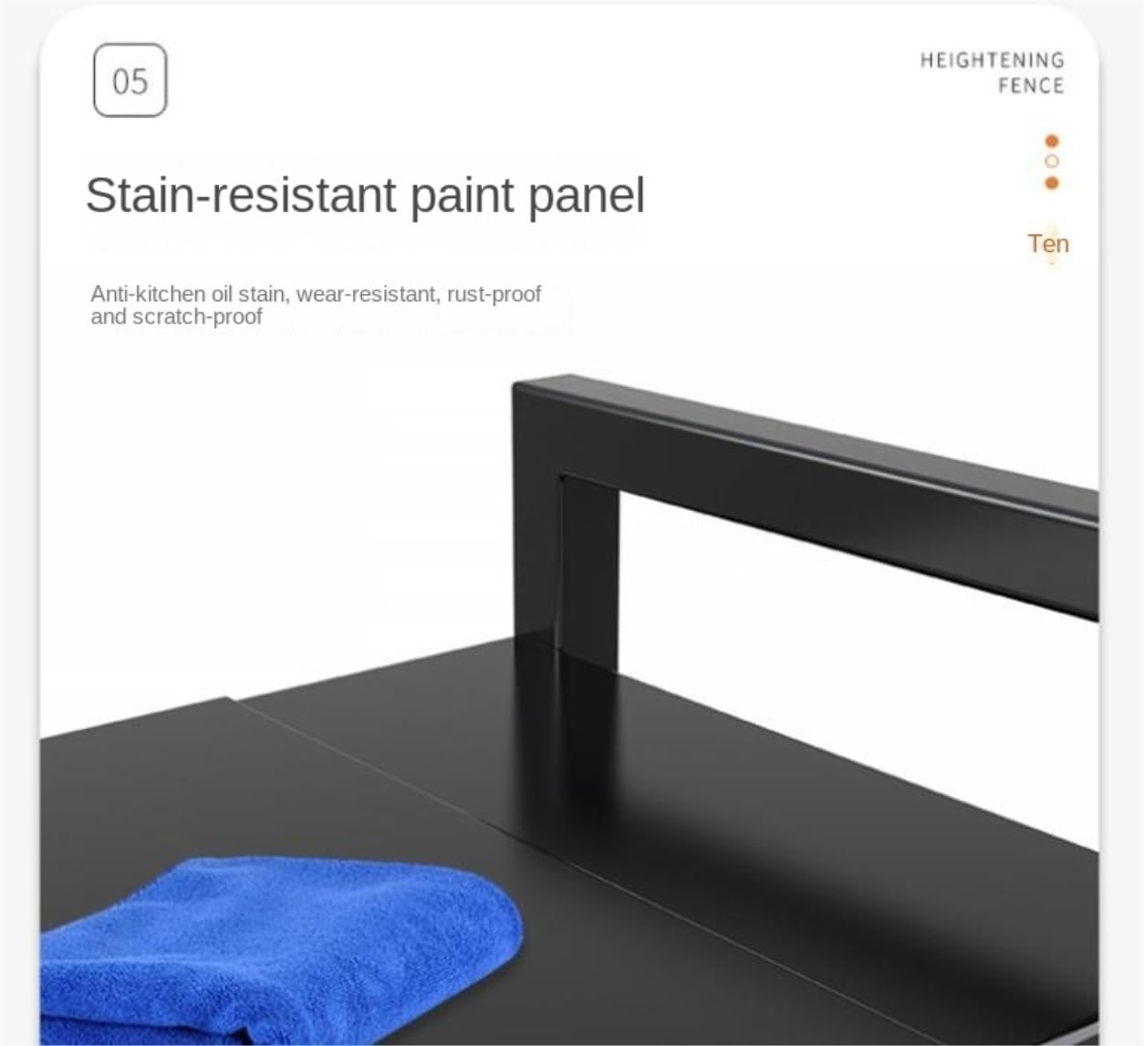 Microwave Stand Microwave Shelf Retractable Microwave Oven Rack 3 Tiers Microwave Stand Shelf Expandable Length 40-63 Kitchen Storage Rack Microwave Rack