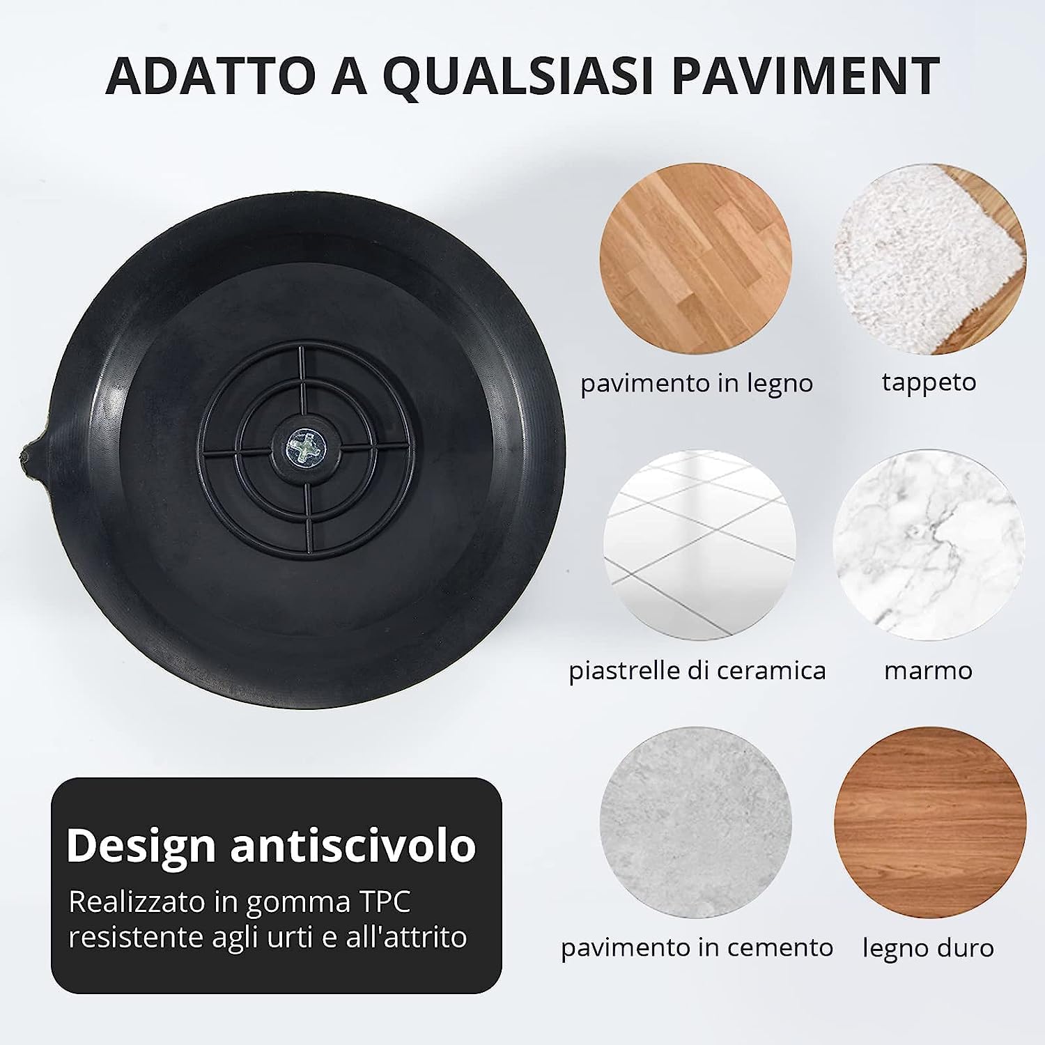 Vibration Feet Universal Washing Machine with Rubber Shock Absorber for Washing Machines and Dryers Universal Anti-Vibration Anti-Vibration Support 4 Pieces Non-Slip Mat for Refrigerator Table