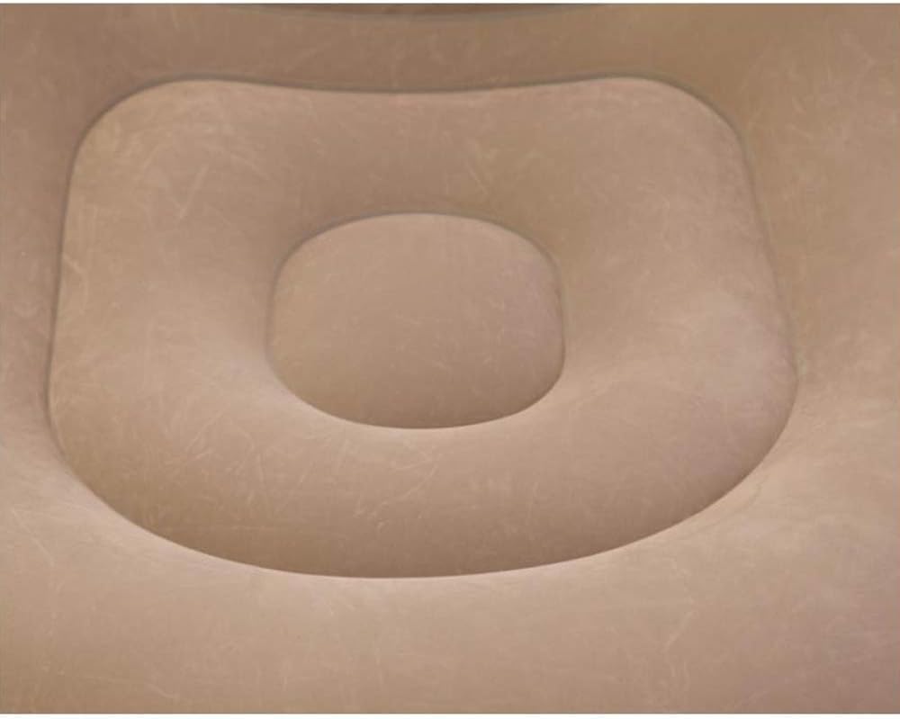 Inflatable Ultra Lounge Chair Blow Up Chaise Lounge with Ottoman Air Lazy Sofa Set Indoor Outdoor Portable Blow-Up Seat for Lounge or Living Room with Manual air Pump