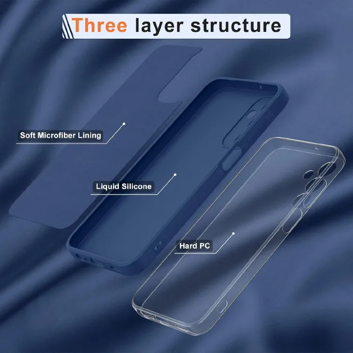 Samsung Galaxy A15 5G Case, Soft Silicone Full Camera Protecion Shockproof Phone Case Cover for Samsung Galaxy A15 5G Case 6.5