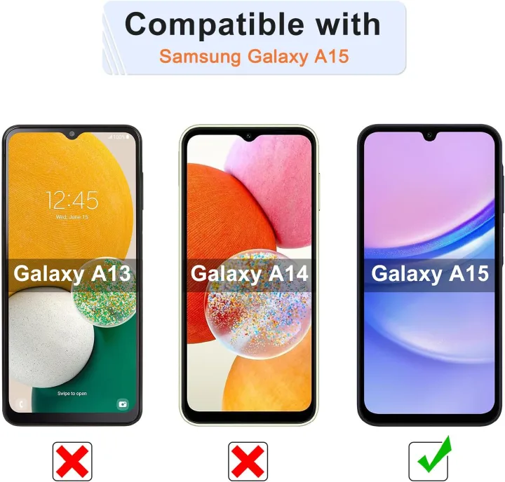 Samsung Galaxy A15 5G Case, Soft Silicone Full Camera Protecion Shockproof Phone Case Cover for Samsung Galaxy A15 5G Case 6.5