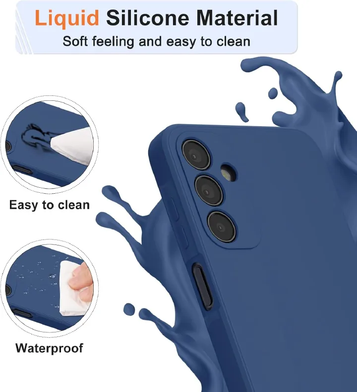 Samsung Galaxy A15 5G Case, Soft Silicone Full Camera Protecion Shockproof Phone Case Cover for Samsung Galaxy A15 5G Case 6.5