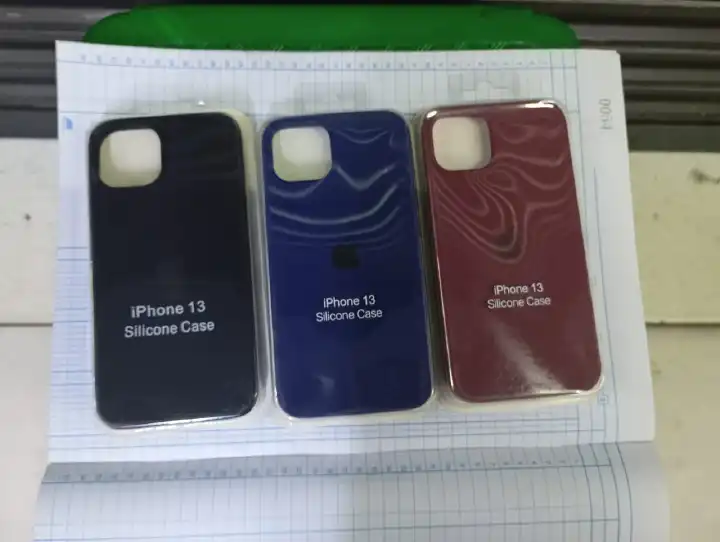 Silicone Case for iPhone 13 6.1-Inch, Silky-Soft Touch Full-Body Protective Phone Case, Shockproof Cover with Microfiber Lining