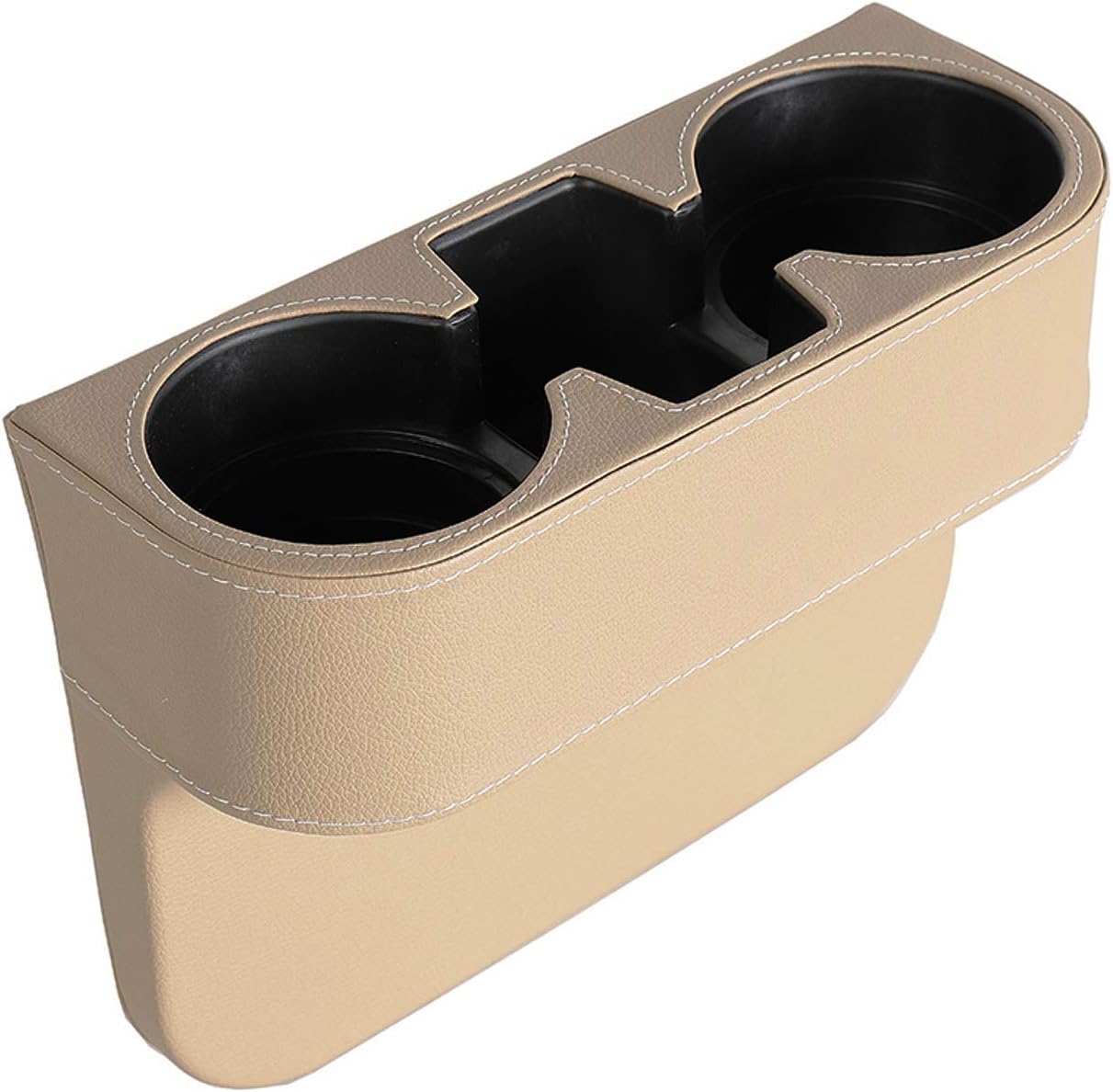 Car Seat Organizer Cup Drink Holders Multi Functional Gap Filler Storage Box Insert Organization Helps Reduce Distracted Driving & Holds Phone Mount Mug Bottle Cellphone