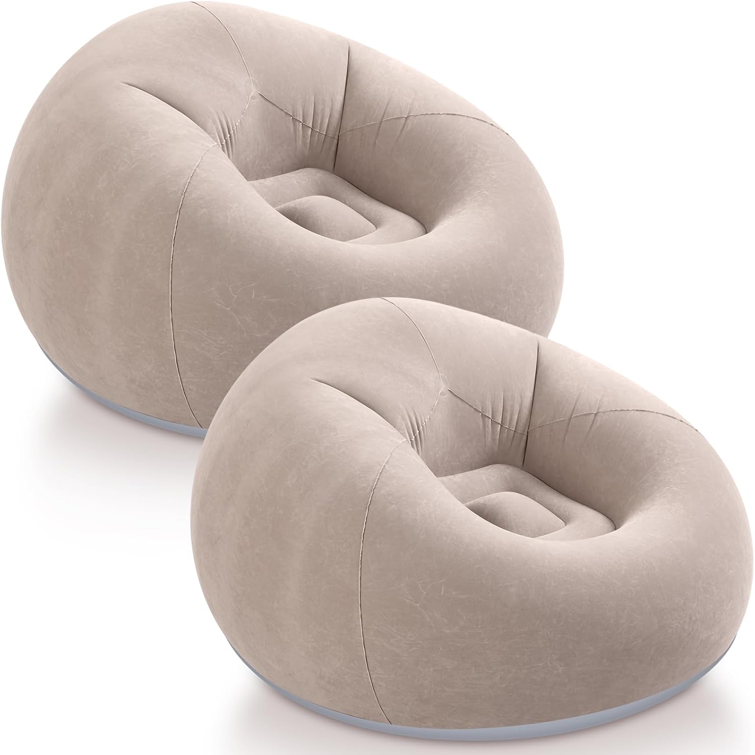 Inflatable Bean Bag Chairs Outdoor Blow up Camping Chairs Inflatable Lazy Sofa Folding Portable Bean Bag Loungers Couch for Movie Night