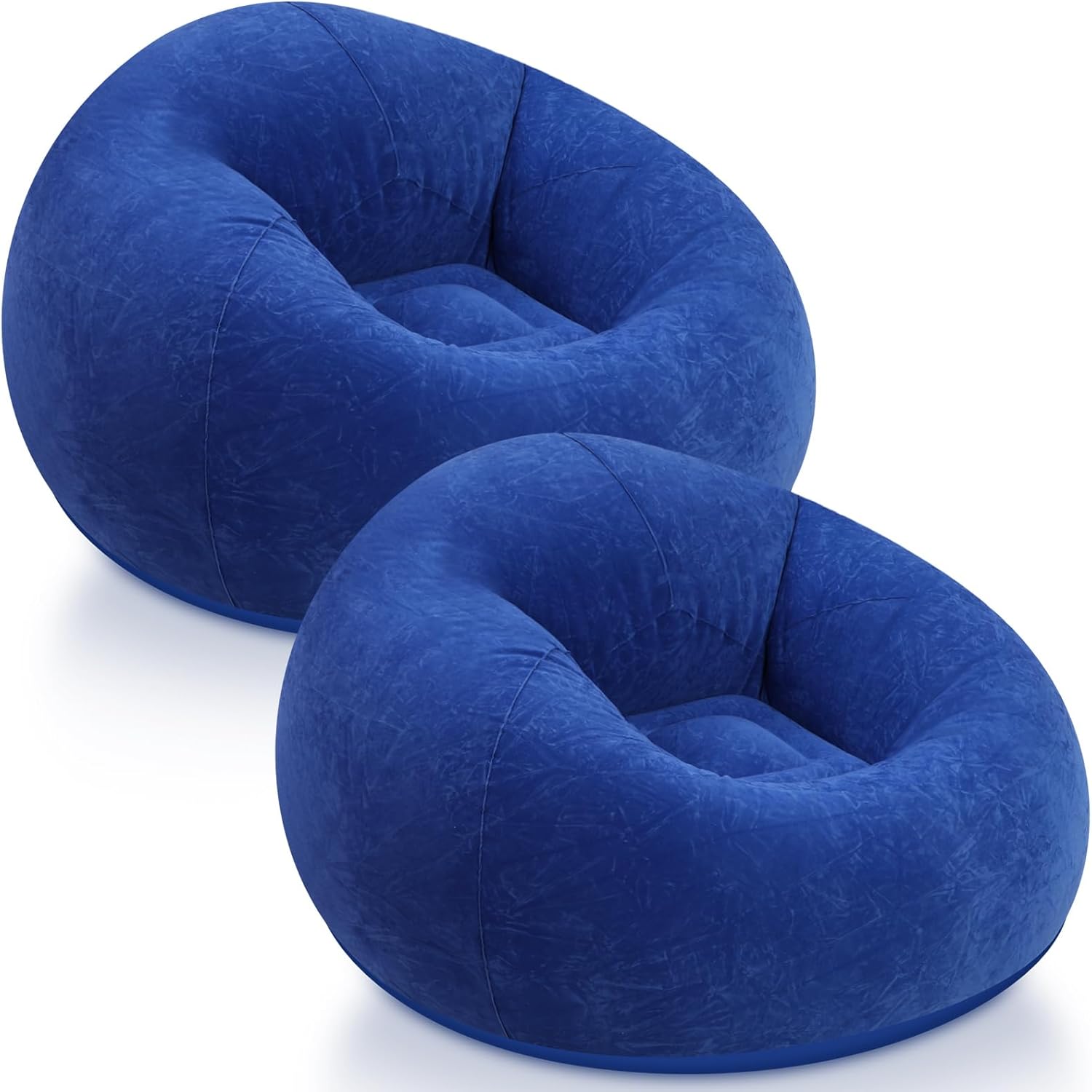 Inflatable Bean Bag Chairs Outdoor Blow up Camping Chairs Inflatable Lazy Sofa Folding Portable Bean Bag Loungers Couch for Movie Night