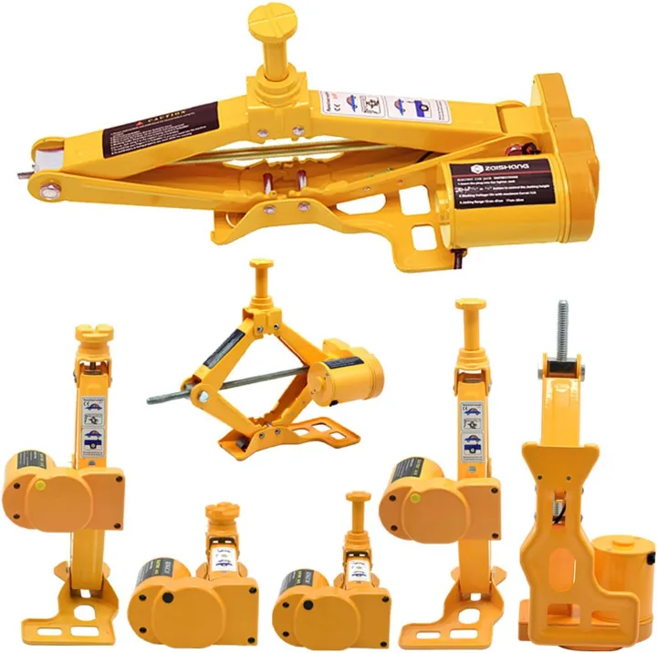 Electric Car Jack 2 Ton Electric Scissor Jack 12V DC Electric Jack with Electric Impact Wrench Car Repair Tool for Sedans and Trucks