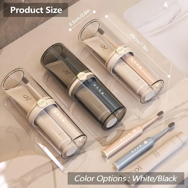Travel Toothbrush Cup holder, Portable Travel Toothbrush Case, Toothbrush and Toothpaste Travel Kit, Toothbrush Storage Container for Traveling Bathroom Trip