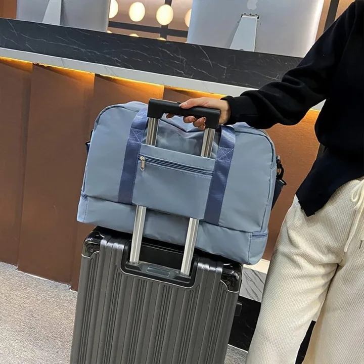 Travel Bag With Shoe Compartment, Travel Duffle for Women Sports Tote Gym Bag carry on Overnight Large Capacity for Girls Travel, Gym, Yoga, School