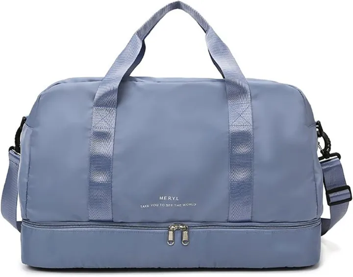 Travel Bag With Shoe Compartment, Travel Duffle for Women Sports Tote Gym Bag carry on Overnight Large Capacity for Girls Travel, Gym, Yoga, School