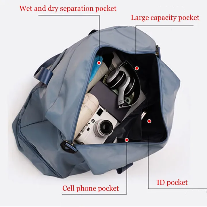 Travel Bag With Shoe Compartment, Travel Duffle for Women Sports Tote Gym Bag carry on Overnight Large Capacity for Girls Travel, Gym, Yoga, School