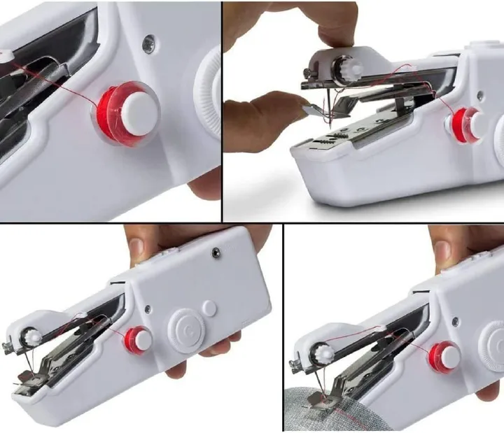 Portable Mini Sewing Machine - Handheld Electric Quick Handy Stitch Tool for Fabric, Clothing, Kids Cloth - Home and Travel Use