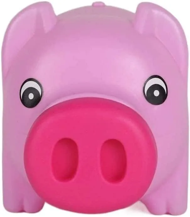 Unique Coin Jar Money Bank Cute Piggy Bank Plastic Cartoon Pig Coin Bank Money Bank Unbreakable Money Box Material Light Weight Sturdy Cash Box