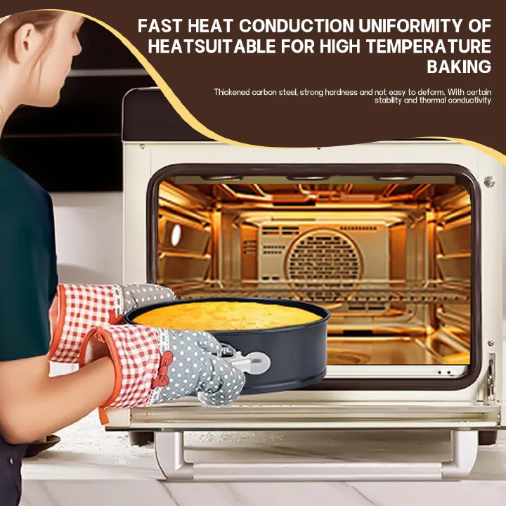 Cake Pan Nonstick Leakproof Round Cheesecake Pan with Removable Bottom, Round Cake Pans for Baking, Non-Stick Bakeware for Effortless Baking and Easy Release