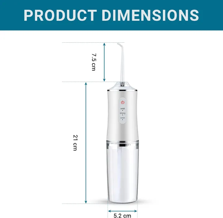 Generic Portable Dental Water Flosser Oral Irrigator USB Rechargeable Water Floss Jet Tooth Pick 4 Tips 220ml Mouth Washing Machine