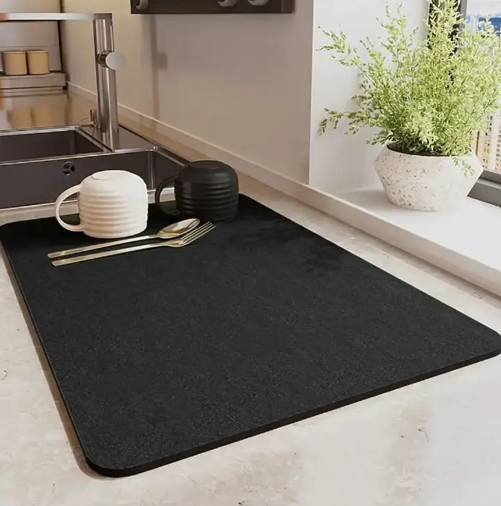 Rubber Bar Service Mats, Non-Slip Rubber Bar Mats, Whiskey Beer Coffee Glass Mats, Durable Countertop Spill Mats, Spill Mat for Kitchen Restaurants Coffee Bars Counter