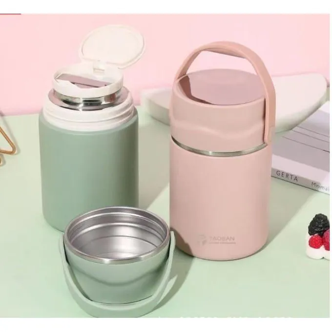 Portable Stainless Steel Hot Food Flasks With A Spoon 800ml