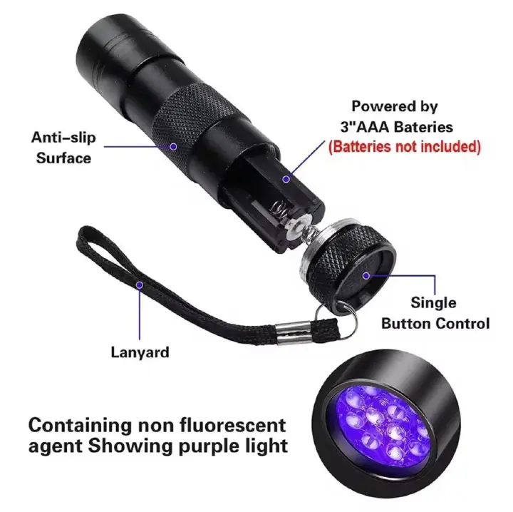 Portable Mini Torch, Super-Bright Mini LED Bulb Pocket Torches - Small Keyring Torch Flashlight for Camping, Hiking, Travelling, Outdoors and More 3 Battery operated (Battery not included/Mix Color)